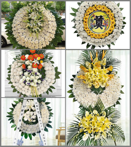 湖北襄阳市南漳县东巩镇上泉坪村花圈速递
